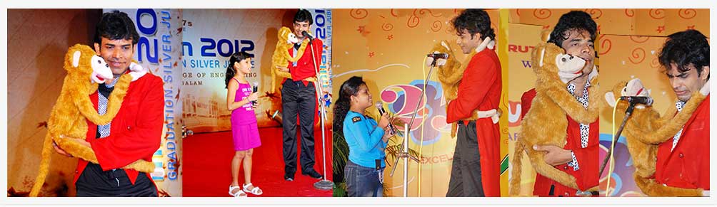 Ventriloquist aladin comedy show Cochin Kochi Kerala India
