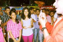 Casual walk around close-up magic by Aladin, for Kottayam Food Fest, Kttayam, Kerala, India