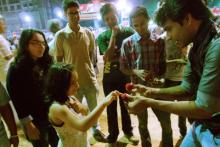 Casual walk around close-up magic by Aladin, for Kottayam Food Fest, Kttayam, Kerala, India