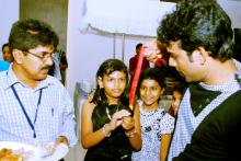 Casual walk around close-up magic by Aladin, for a reunion event in Cochin Kerala, India